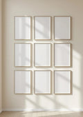 Frame Wall Art Mockup — Silver Frame Portrait 2:3 — Perspective View — #01464 | MockupBulk