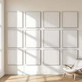 Frame Wall Art Mockup — Plain Square Frame Portrait 2:3 — Perspective View — #01465 | MockupBulk