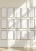 Frame Room Scene Mockup — Silver Frame Portrait 2:3 — Perspective View — #01467 | MockupBulk