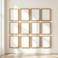 Frame Editorial Room Mockup — Plain Square Frame Portrait 2:3 — Perspective View — #01471 | MockupBulk