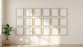 Frame Lifestyle Frame Mockup — Raw Pine Frame Square 1:1 — Perspective View — #01472 | MockupBulk