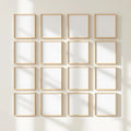 Frame Editorial Room Mockup — Plain Square Frame Portrait 4:5 — Perspective View — #01474 | MockupBulk