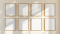 Frame Professional Frame Mockup — Raw Pine Frame Portrait 2:3 — Perspective View — #01475 | MockupBulk