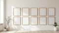 Frame High-Res Frame Mockup — Raw Pine Frame Portrait 2:3 — Perspective View — #01478 | MockupBulk
