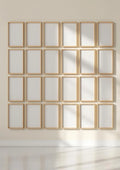 Frame Lifestyle Frame Mockup — Raw Pine Frame Portrait 2:3 — Perspective View — #01482 | MockupBulk
