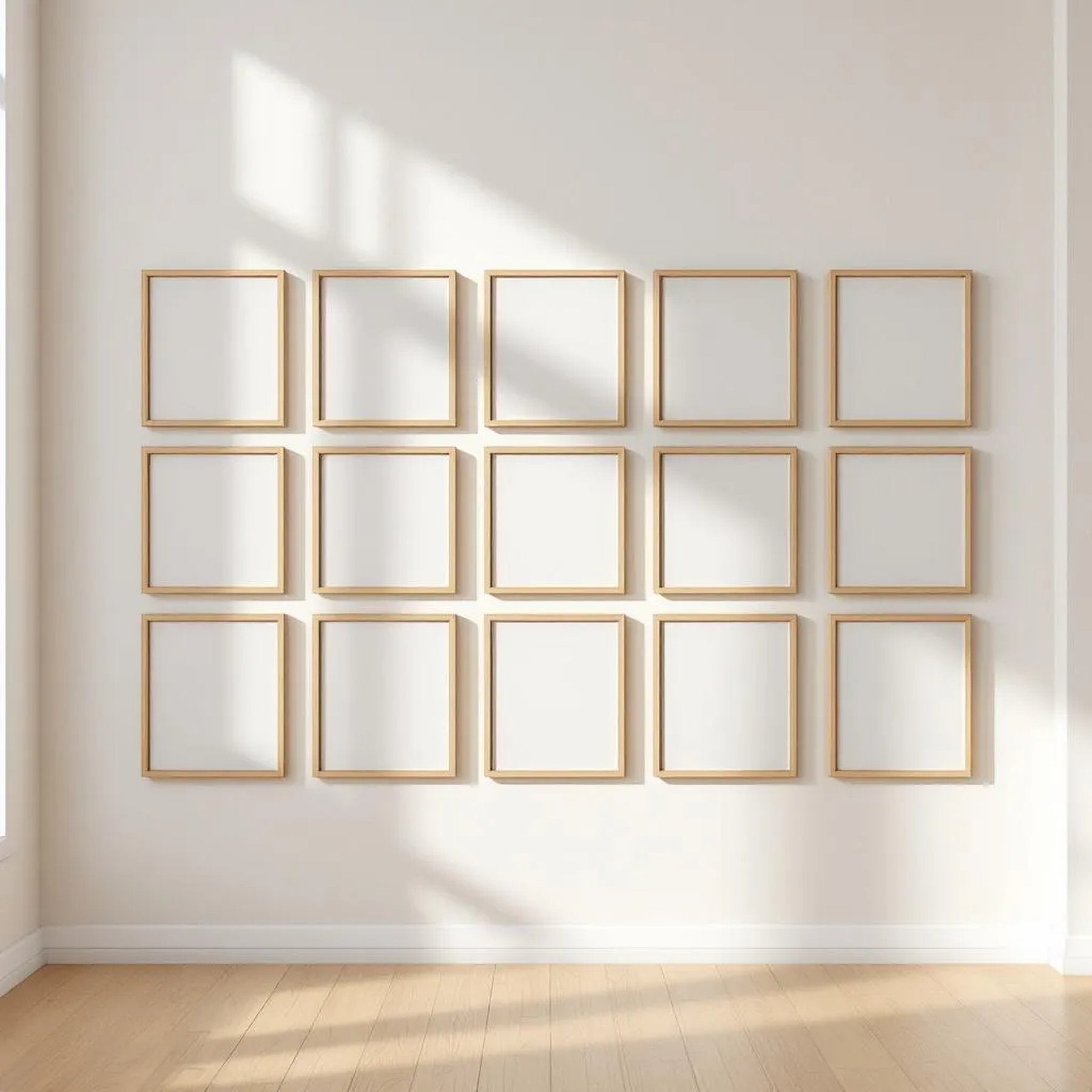 Frame Room Scene Mockup — Plain Square Frame Portrait 2:3 — Perspective View — #01489 | MockupBulk