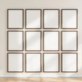 Frame Room Scene Mockup — Plain Square Frame Portrait 2:3 — Perspective View — #01492 | MockupBulk