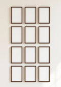 Frame High-Res Frame Mockup — Espresso Frame Portrait 2:3 — Perspective View — #01494 | MockupBulk