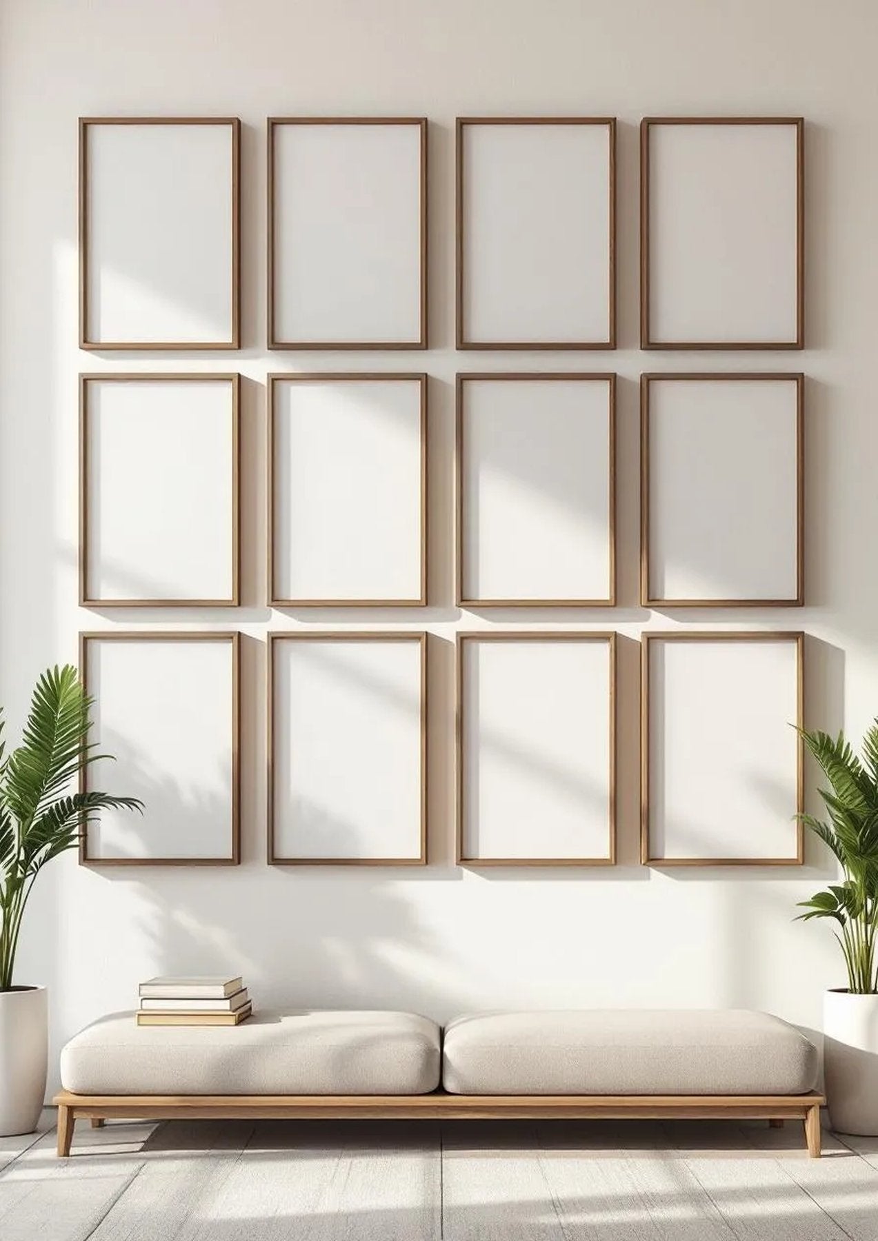 Frame Room Scene Mockup — Espresso Frame Portrait 2:3 — Perspective View — #01500 | MockupBulk