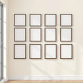 Frame Styled Room Mockup — Plain Square Frame Portrait 4:5 — Perspective View — #01501 | MockupBulk