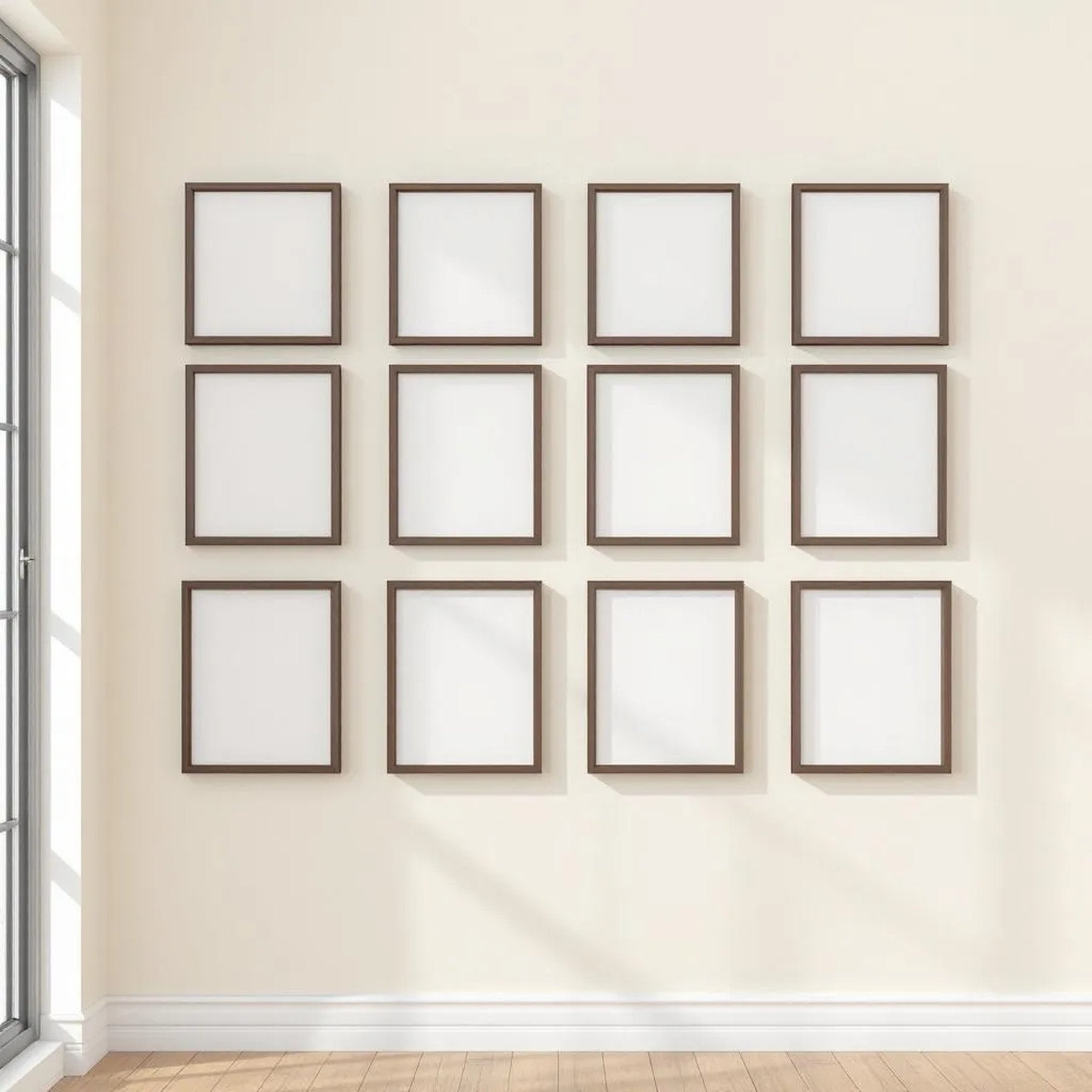 Frame Styled Room Mockup — Plain Square Frame Portrait 4:5 — Perspective View — #01501 | MockupBulk