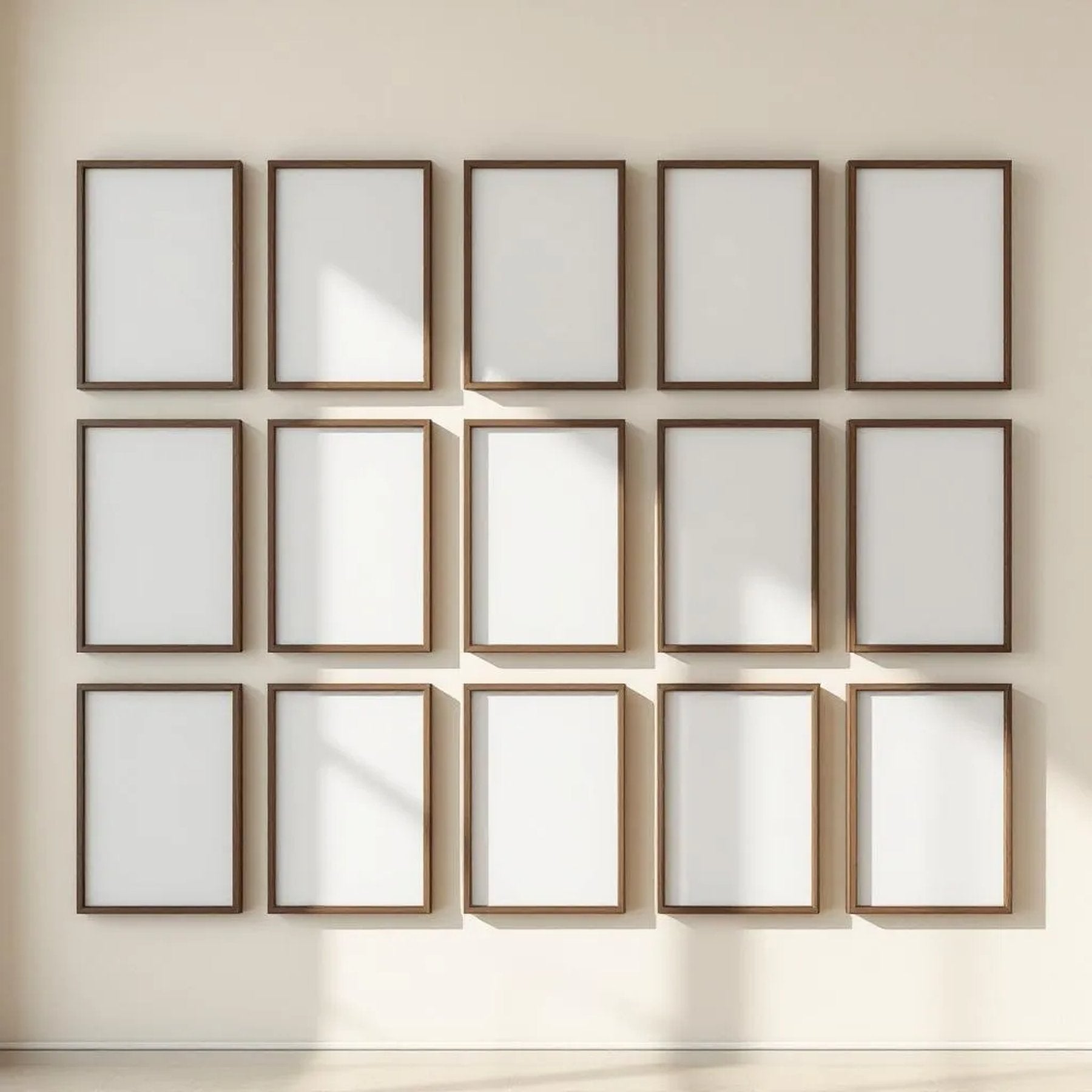 Frame Styled Room Mockup — Plain Square Frame Portrait 2:3 — Perspective View — #01507 | MockupBulk