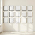 Frame Room Scene Mockup — Plain Square Frame Portrait 2:3 — Perspective View — #01513 | MockupBulk