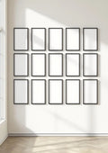 Frame Professional Frame Mockup — Matte Black Frame A-Series (A4 / A3) — Perspective View — #01515 | MockupBulk