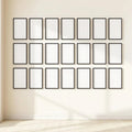 Frame Frame Display Mockup — Plain Square Frame Landscape 11x14 — Perspective View — #01516 | MockupBulk