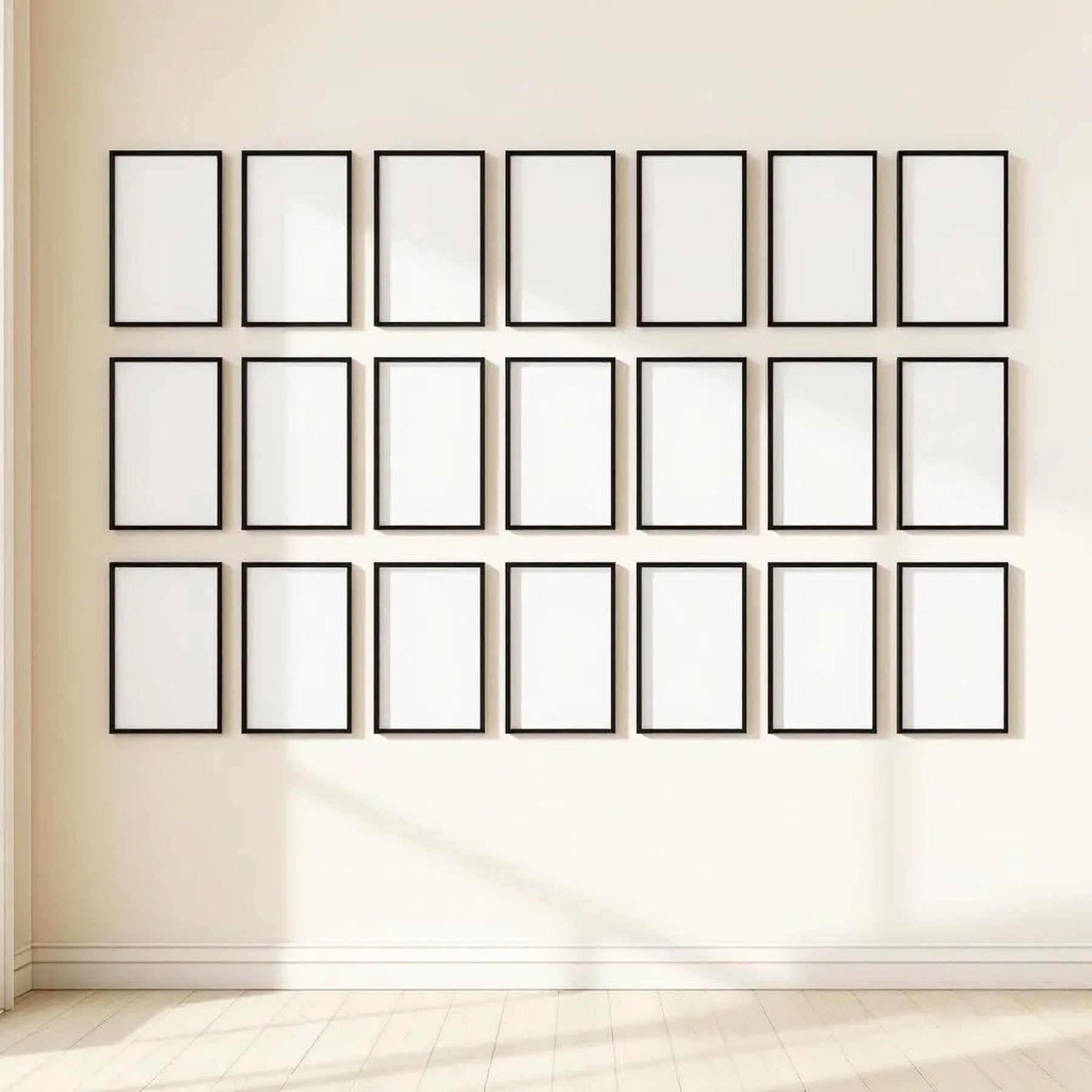 Frame Frame Display Mockup — Plain Square Frame Landscape 11x14 — Perspective View — #01516 | MockupBulk