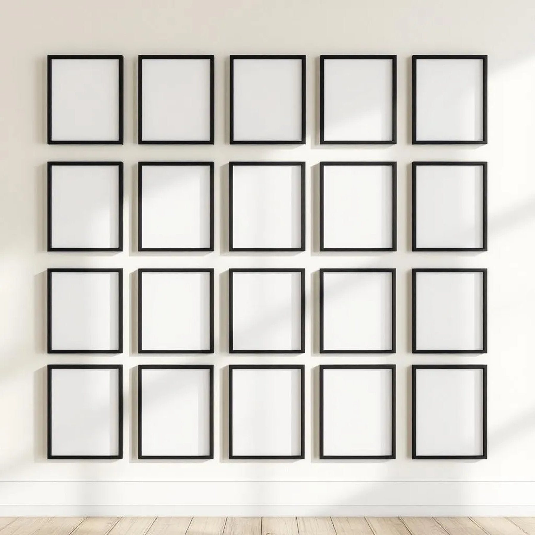 Frame Room Scene Mockup — Plain Square Frame Square 1:1 — Perspective View — #01519 | MockupBulk