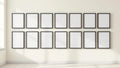 Frame Styled Room Mockup — Matte Black Frame Square 1:1 — Perspective View — #01523 | MockupBulk