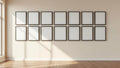 Frame Styled Room Mockup — Matte Black Frame Portrait 4:5 — Perspective View — #01529 | MockupBulk