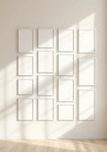 Frame High-Res Frame Mockup — White Frame Portrait 5:7 — Perspective View — #01539 | MockupBulk