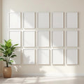 Frame Wall Art Mockup — Plain Square Frame Square 1:1 — Perspective View — #01543 | MockupBulk