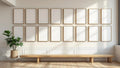 Frame Frame Display Mockup — White Frame Landscape 3:4 — Perspective View — #01544 | MockupBulk