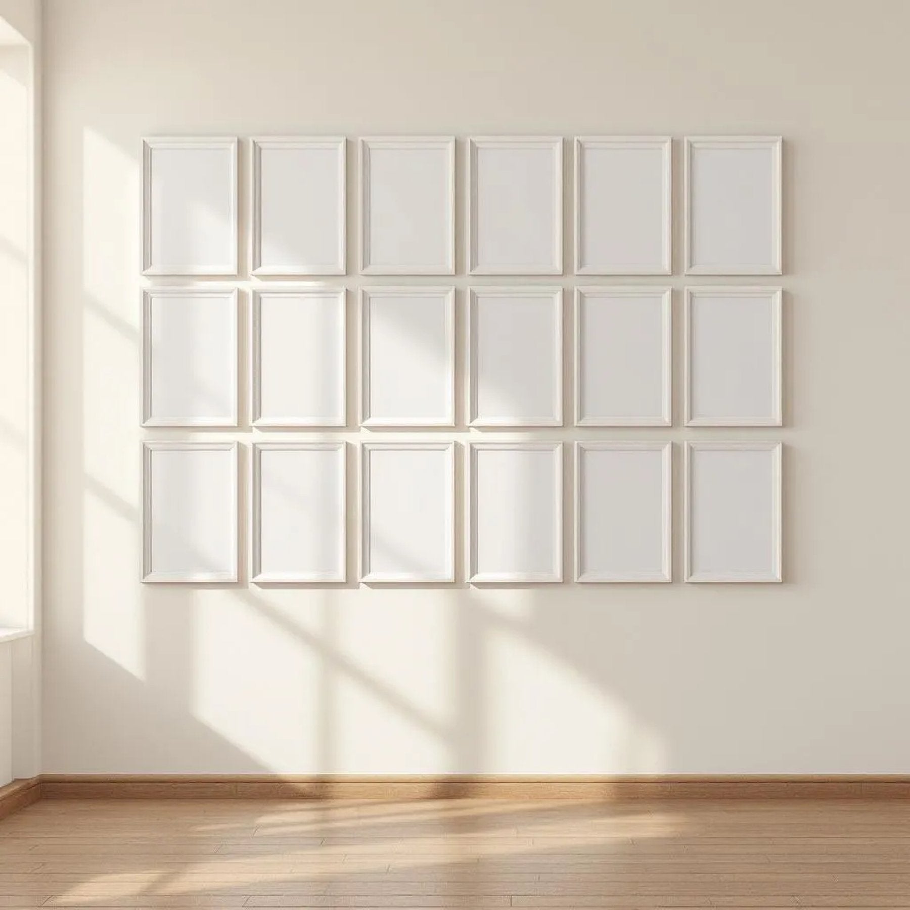 Frame Styled Room Mockup — Plain Square Frame Portrait 2:3 — Perspective View — #01549 | MockupBulk