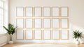 Frame Professional Frame Mockup — Natural Oak Frame Square 1:1 — Perspective View — #01556 | MockupBulk