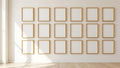 Frame High-Res Frame Mockup — Natural Oak Frame Portrait 2:3 — Perspective View — #01559 | MockupBulk