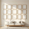 Frame High-Res Frame Mockup — Plain Square Frame Portrait 2:3 — Perspective View — #01570 | MockupBulk