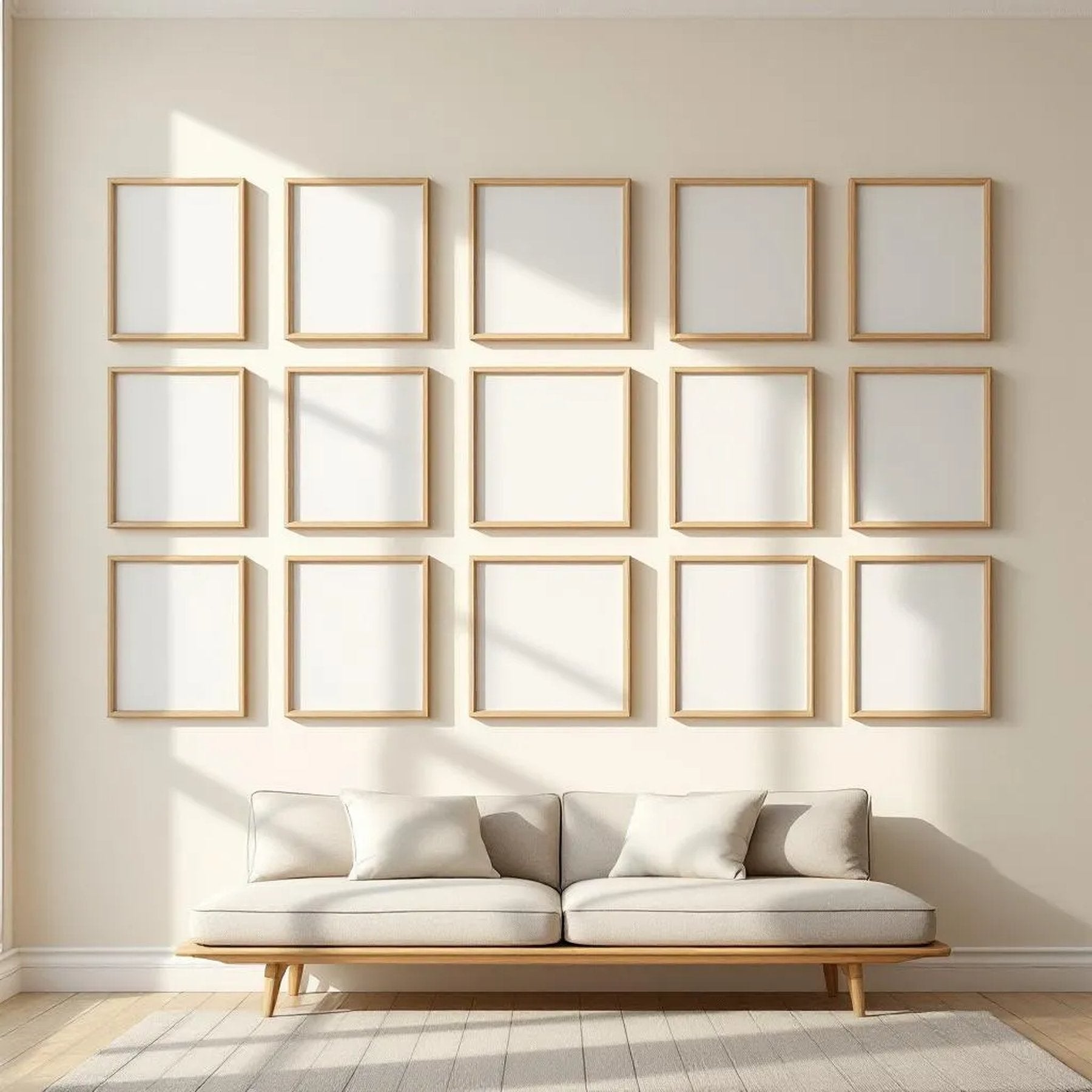 Frame High-Res Frame Mockup — Plain Square Frame Portrait 2:3 — Perspective View — #01570 | MockupBulk