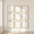 Frame Professional Frame Mockup — Plain Square Frame Portrait 2:3 — Perspective View — #01573 | MockupBulk