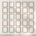 Frame Interior Frame Mockup — Plain Square Frame Portrait 2:3 — Perspective View — #01582 | MockupBulk