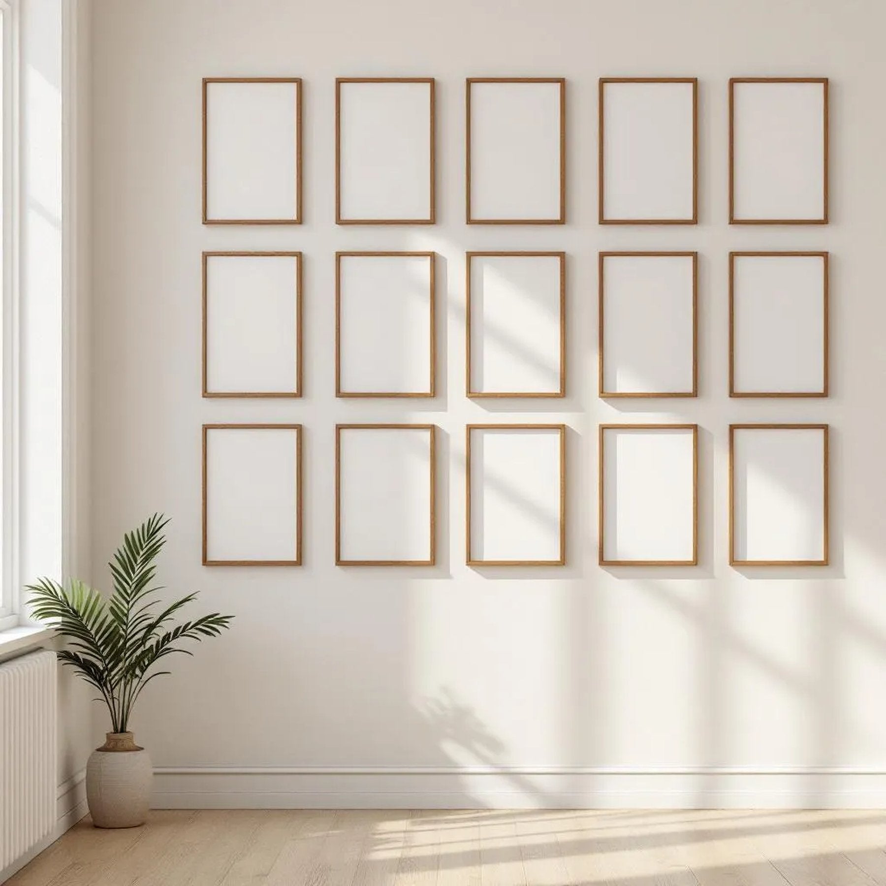 Frame Lifestyle Frame Mockup — Plain Square Frame Portrait 2:3 — Perspective View — #01588 | MockupBulk