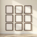 Frame Room Scene Mockup — Plain Square Frame Portrait 2:3 — Perspective View — #01594 | MockupBulk