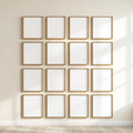 Frame Frame Display Mockup — Plain Square Frame Portrait 2:3 — Perspective View — #01597 | MockupBulk