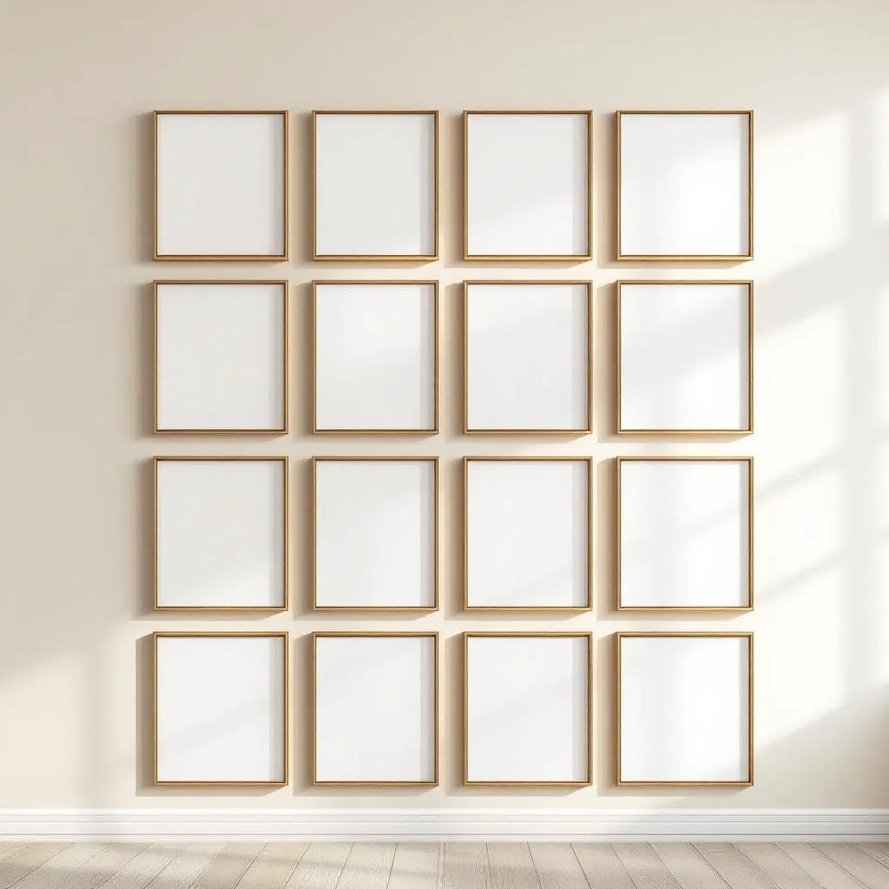 Frame Frame Display Mockup — Plain Square Frame Portrait 2:3 — Perspective View — #01597 | MockupBulk