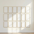 Frame Interior Frame Mockup — Plain Square Frame Portrait 2:3 — Perspective View — #01600 | MockupBulk