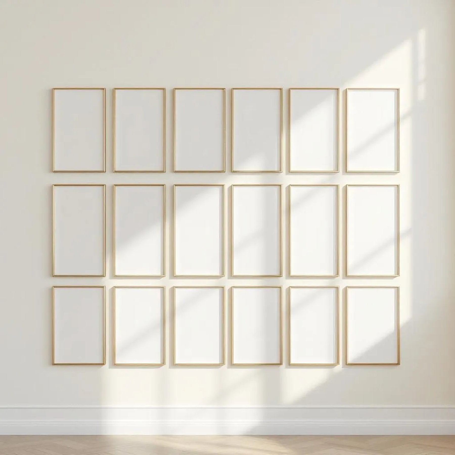 Frame Interior Frame Mockup — Plain Square Frame Portrait 2:3 — Perspective View — #01600 | MockupBulk