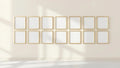 Frame Styled Room Mockup — Gold Frame Square 1:1 — Perspective View — #01601 | MockupBulk
