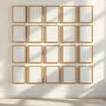 Frame Frame Display Mockup — Plain Square Frame Portrait 2:3 — Perspective View — #01603 | MockupBulk