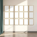 Frame Frame Display Mockup — Plain Square Frame Portrait 2:3 — Perspective View — #01606 | MockupBulk