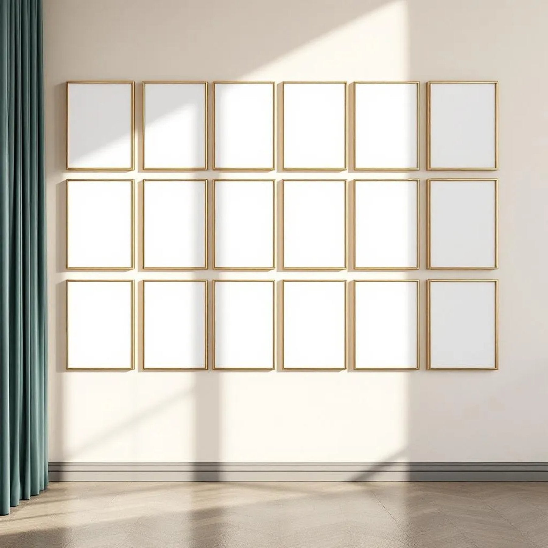 Frame Frame Display Mockup — Plain Square Frame Portrait 2:3 — Perspective View — #01606 | MockupBulk