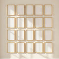 Frame Professional Frame Mockup — Plain Square Frame Portrait 2:3 — Perspective View — #01609 | MockupBulk