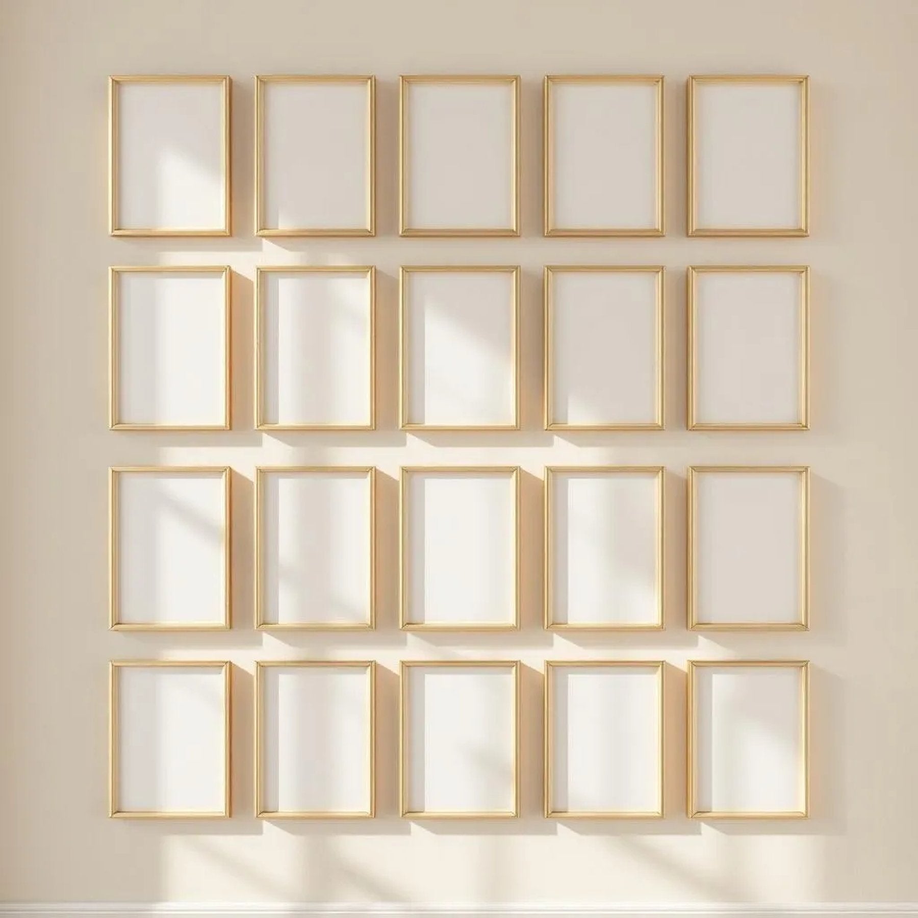 Frame Professional Frame Mockup — Plain Square Frame Portrait 2:3 — Perspective View — #01609 | MockupBulk