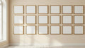 Frame Interior Frame Mockup — Gold Frame Landscape 11x14 — Perspective View — #01610 | MockupBulk