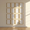 Frame Editorial Room Mockup — Plain Square Frame Portrait 2:3 — Perspective View — #01612 | MockupBulk