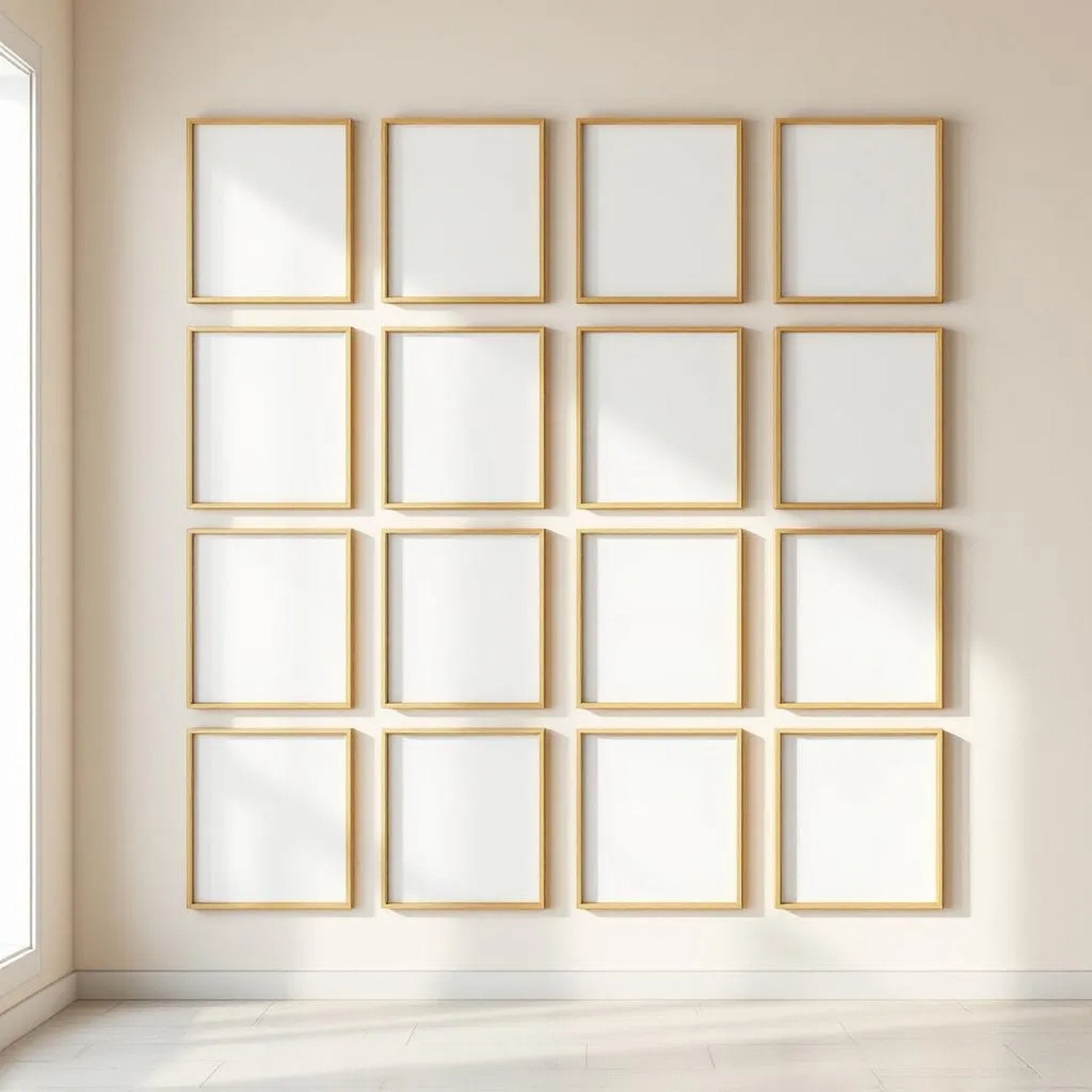 Frame Professional Frame Mockup — Plain Square Frame Portrait 4:5 — Perspective View — #01615 | MockupBulk