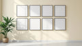Frame Frame Display Mockup — Silver Frame Portrait 2:3 — Perspective View — #01625 | MockupBulk