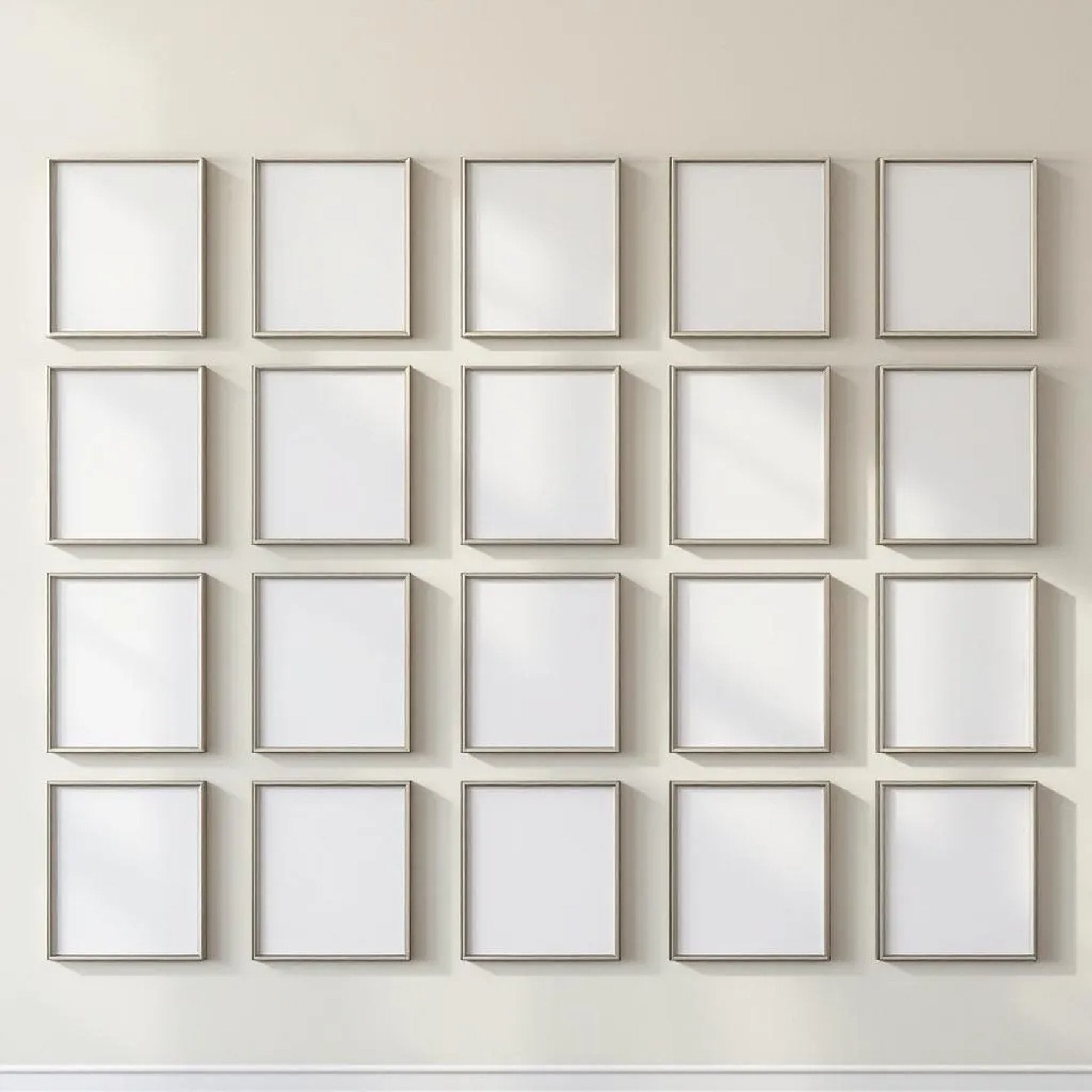 Frame High-Res Frame Mockup — Plain Square Frame Portrait 2:3 — Perspective View — #01627 | MockupBulk